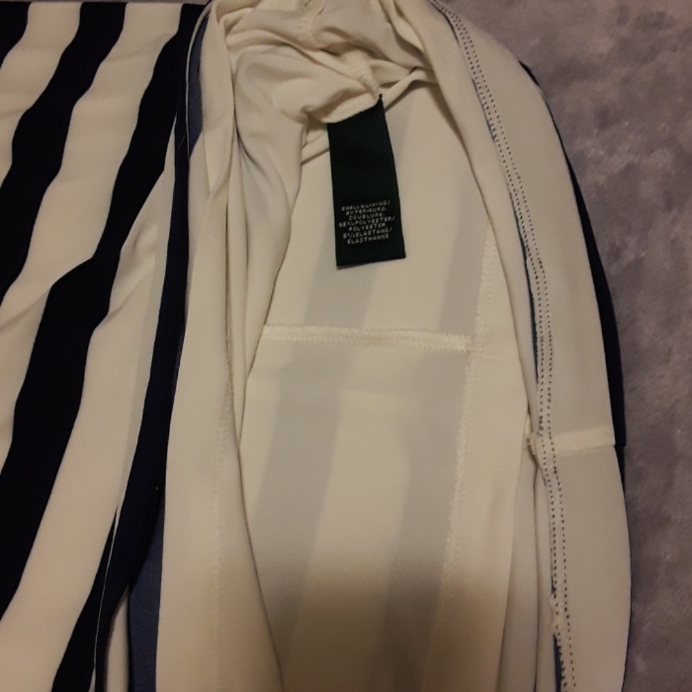 Ralph Lauren dress 4. Long. Navy blue/white stripe - Picture 3 of 6